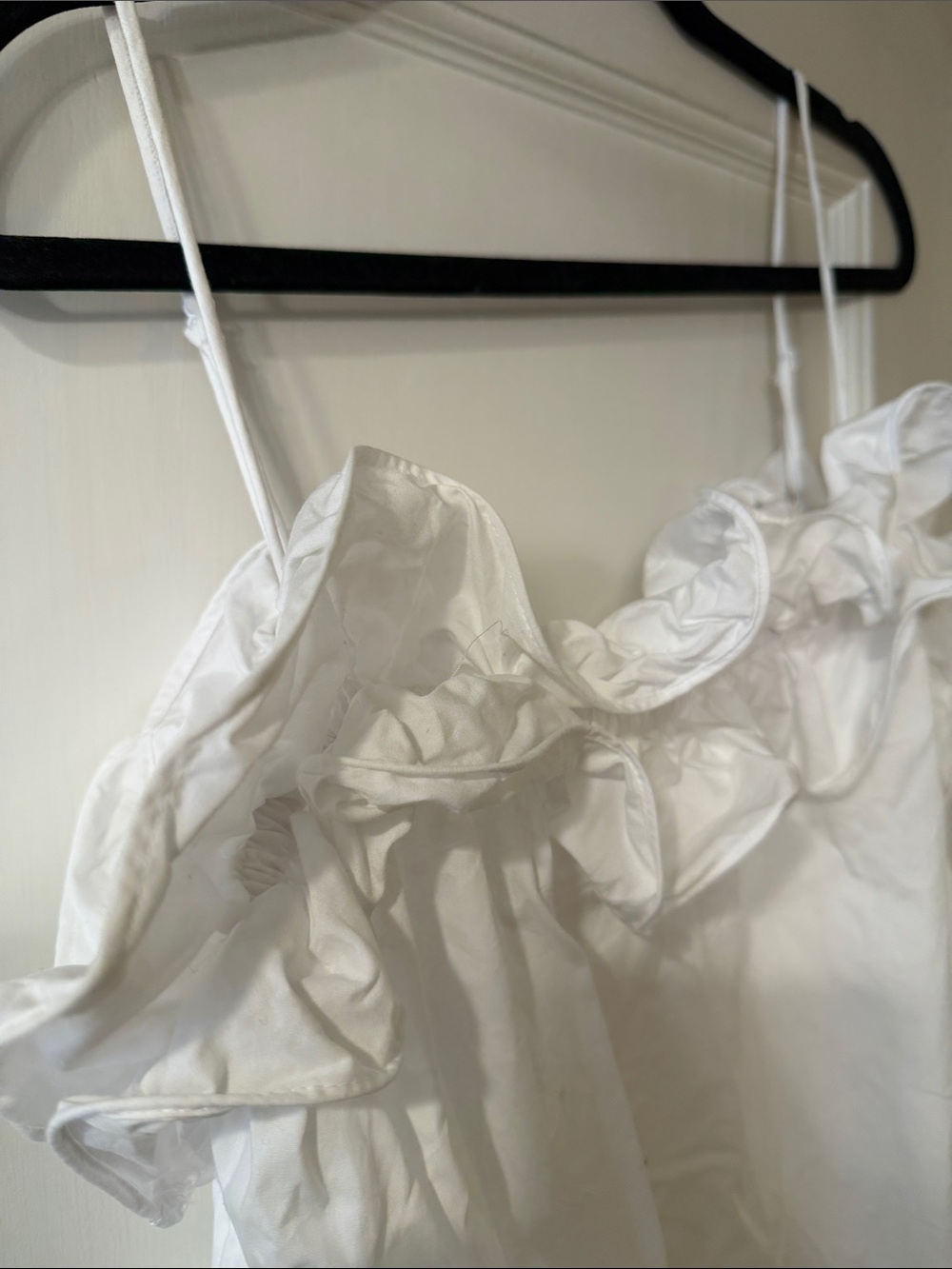 H&M White Ruffled Mini Dress - Picture 4 of 4